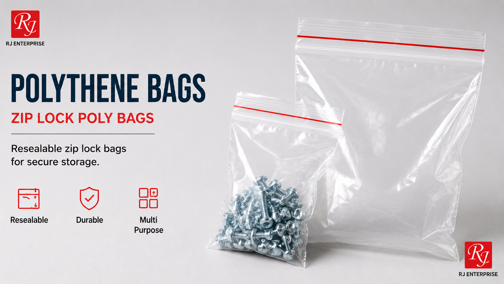 Zip Lock Poly Bags