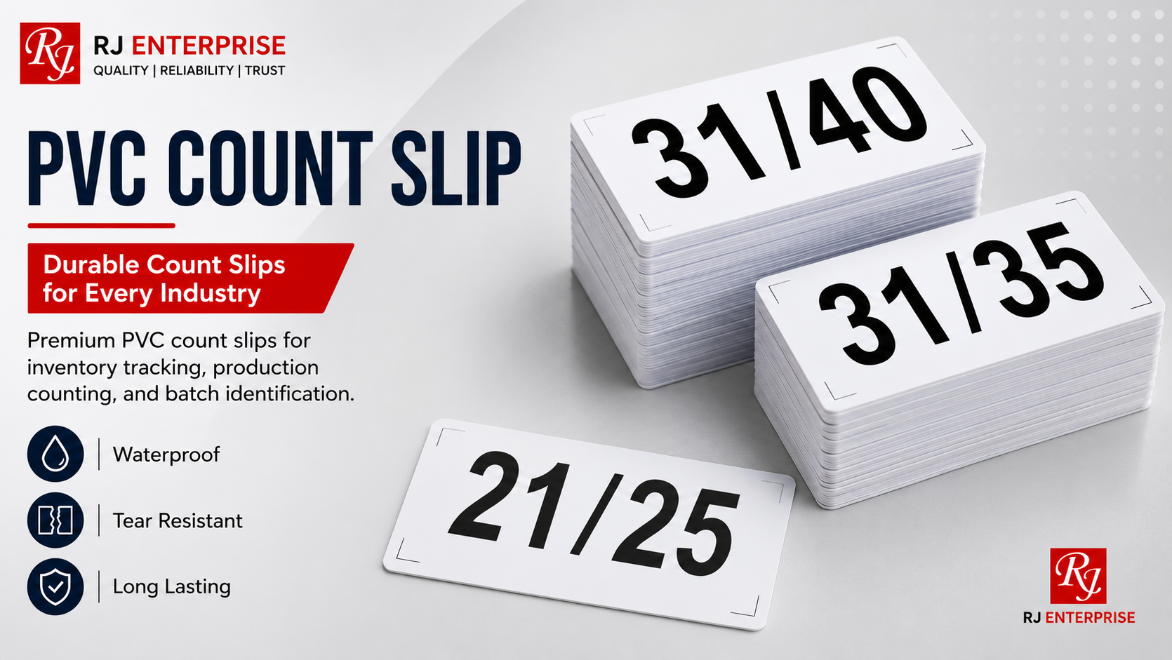PVC Count Slip